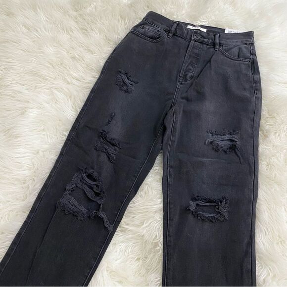 Pacsun High Rise Straight Distressed Jeans - Picture 3 of 6